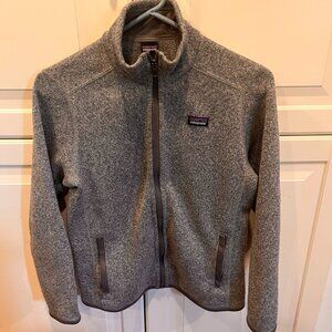 Patagonia Boys Better Sweater Jacket Full Zip Size L Grey